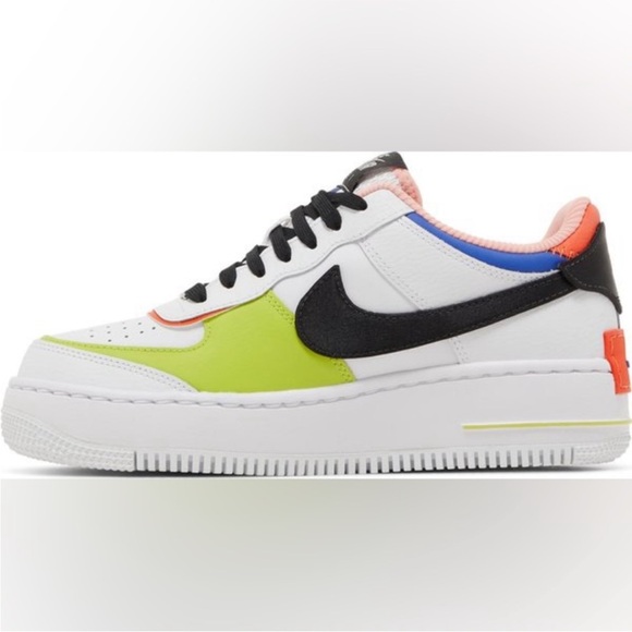 Nike Air Force 1 Shadow White Multi - Picture 1 of 6